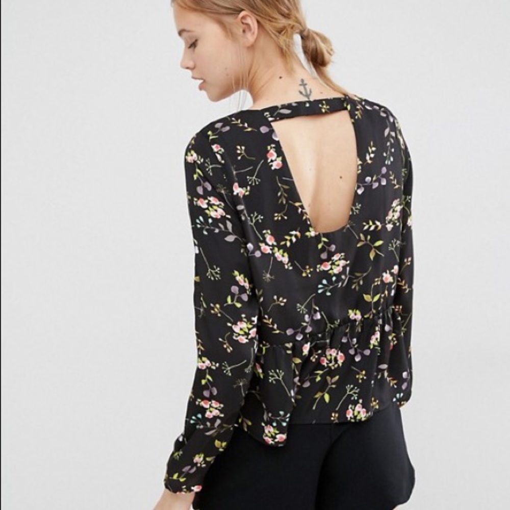 Paisie long sleeve floral blouse